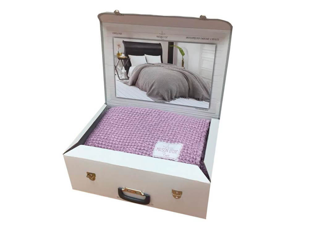 Плед Emeline 240x260 Фиолетовый -0