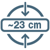 Висота матраца 23 см