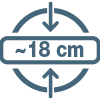 Висота матраца 18 см